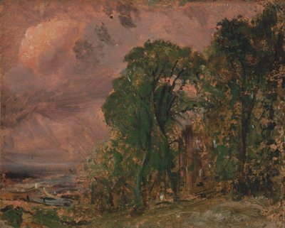 Una Vista a Hampstead con Tempo Tempestoso da John Constable